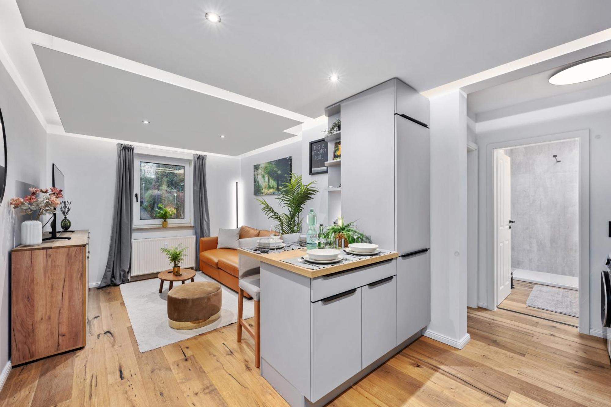 Edler Wohnraum Noble Stadtoase Mit Boxspringbett, Kaffeevollautomat, Lift & Parkplatz 켐니츠 외부 사진
